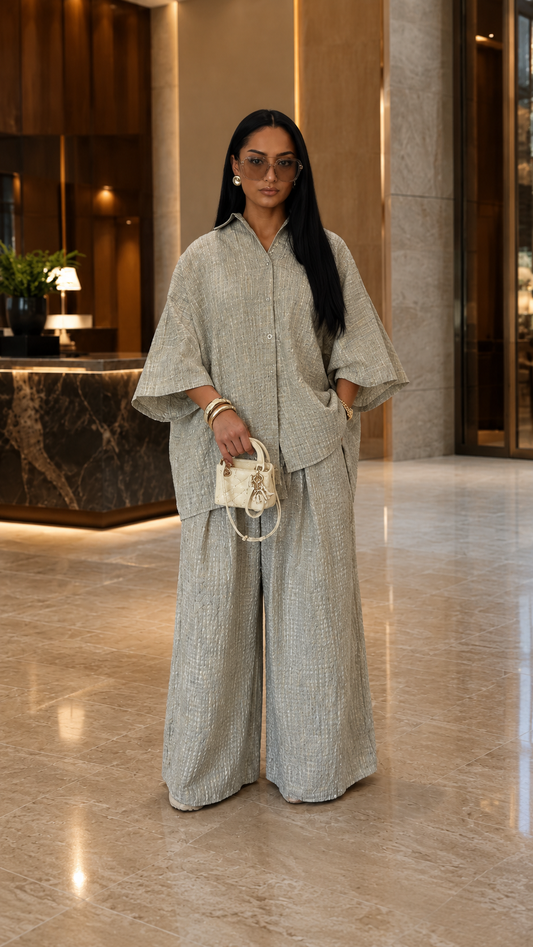 Linen Vintage Set with Sage