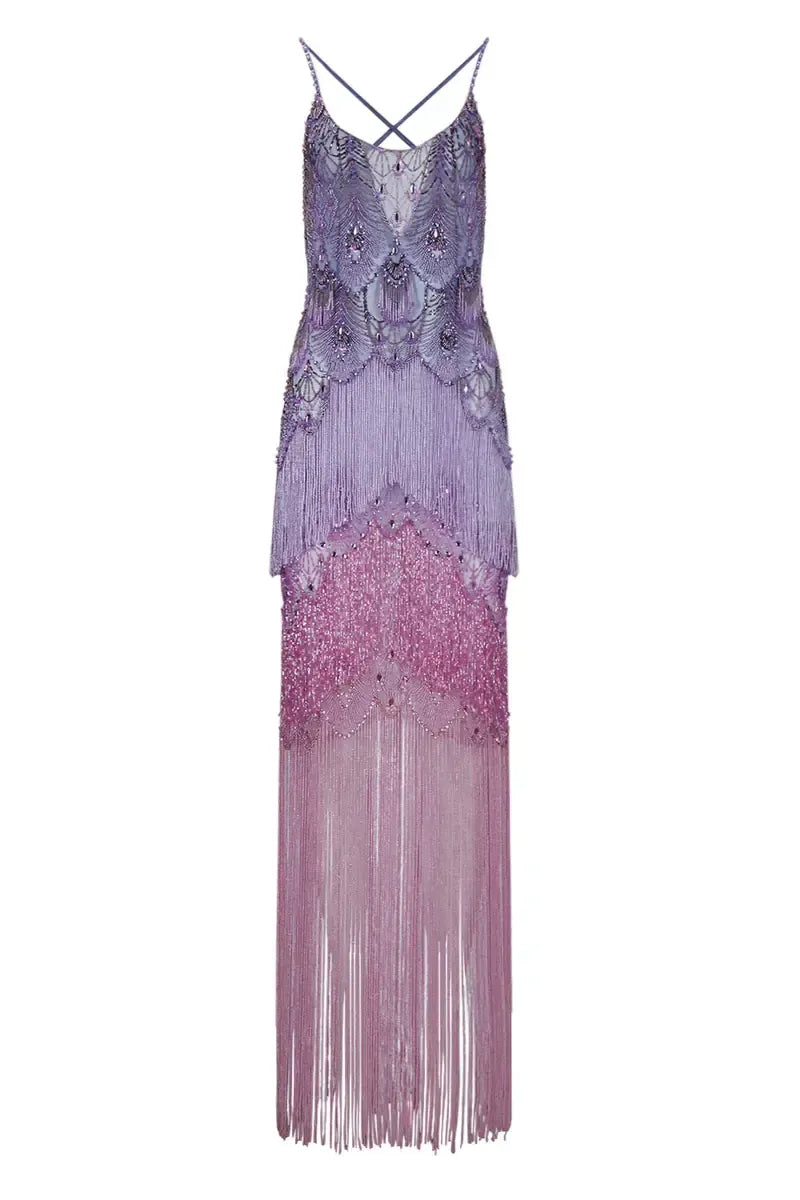 PatBO Hand Beaded Gown