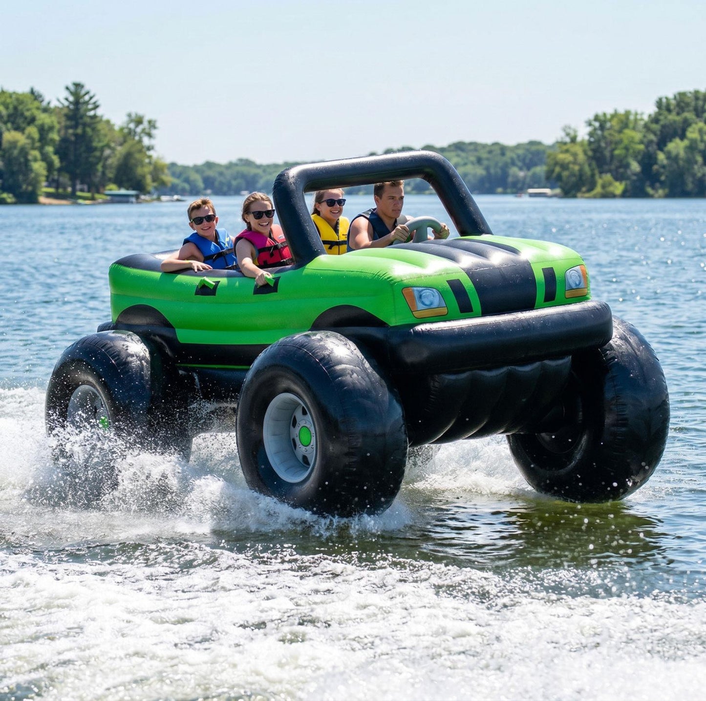 Inflatable Monster Truck Boats