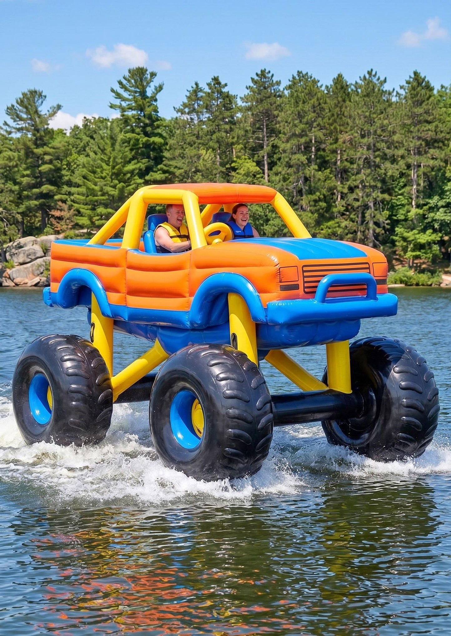 Inflatable Monster Truck Boats