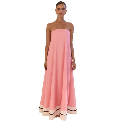 Off-the-shoulder Printed Slip Dress For Women