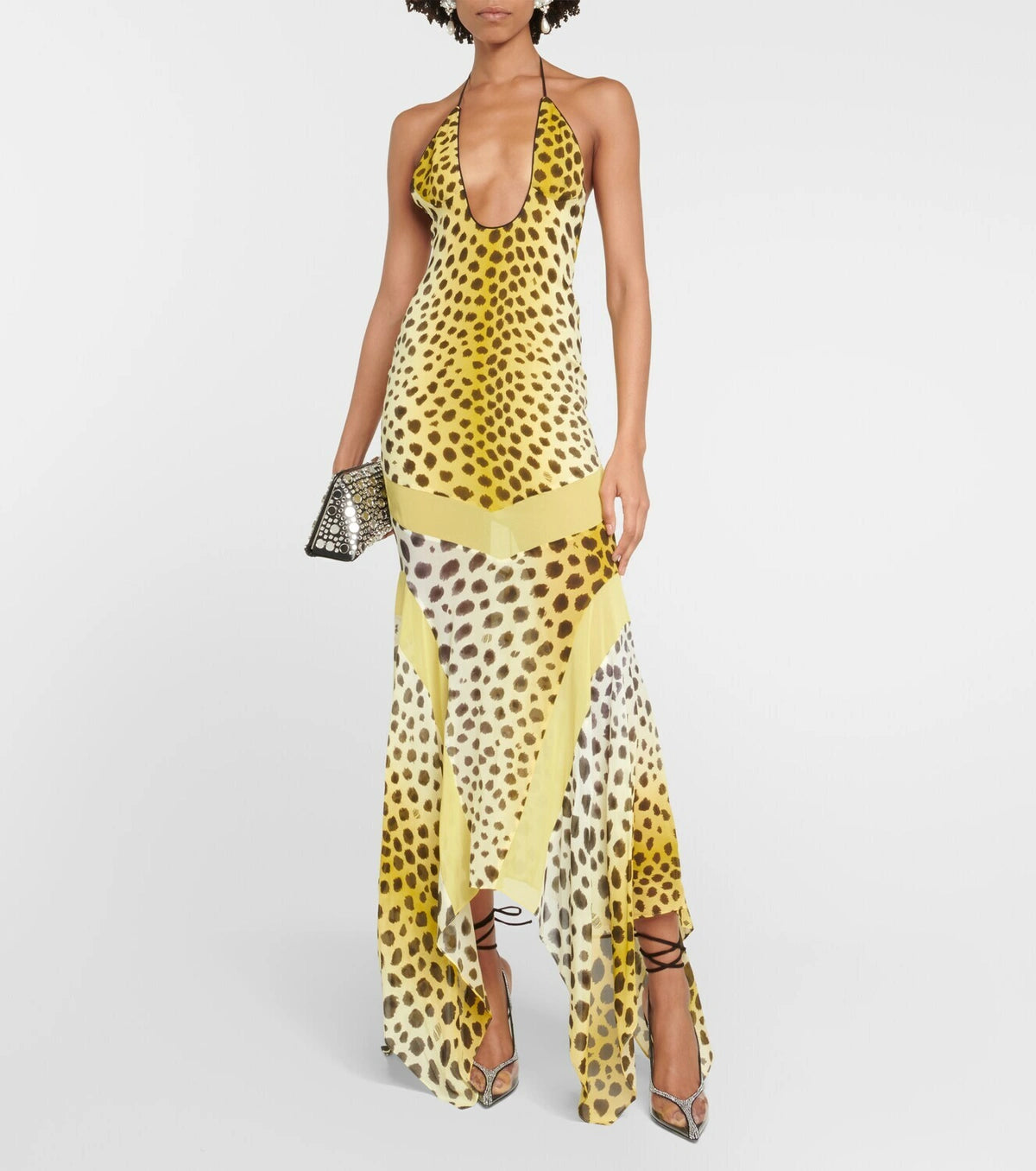 Leopard Print Halter Maxi Dress 🐆