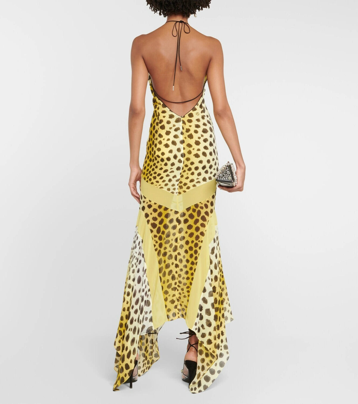 Leopard Print Halter Maxi Dress 🐆