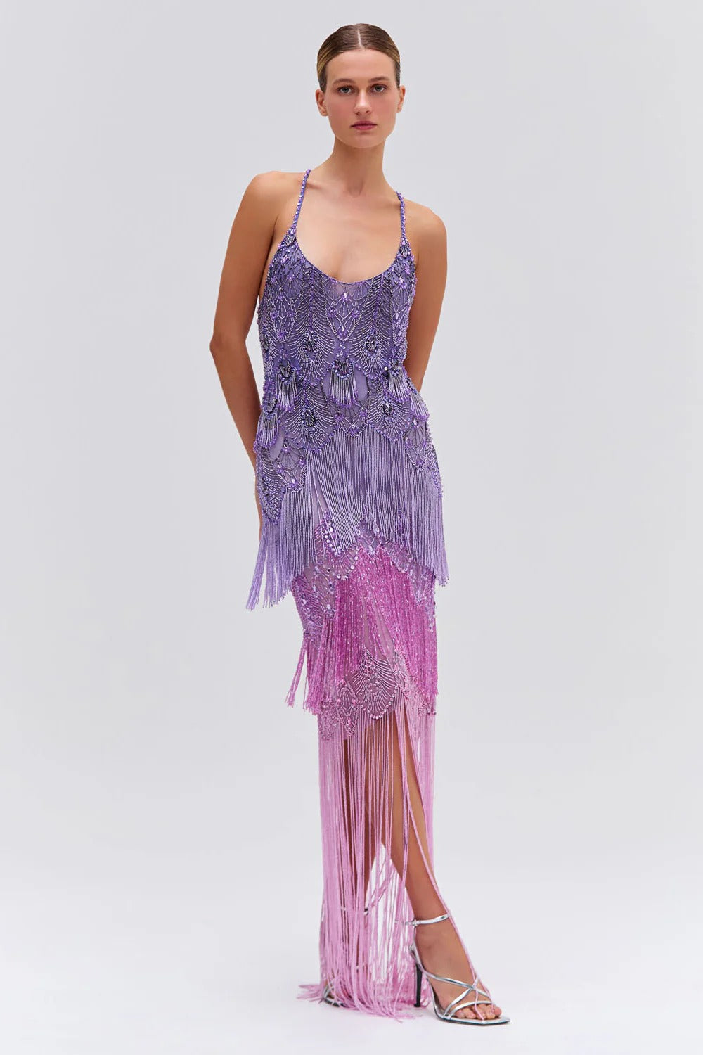 PatBO Hand Beaded Gown