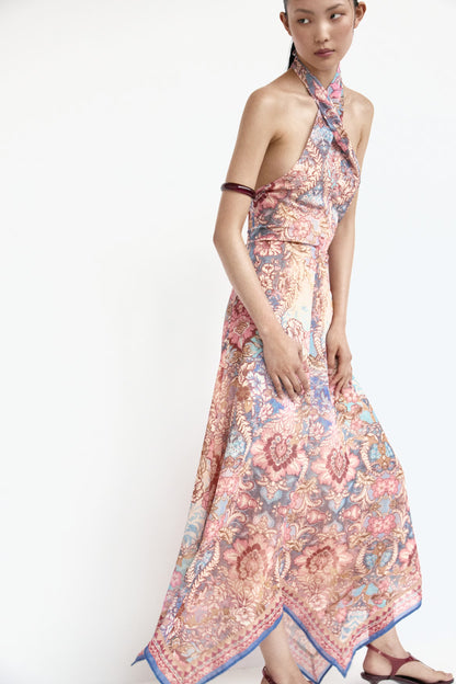 Chiffon Halterneck Dress