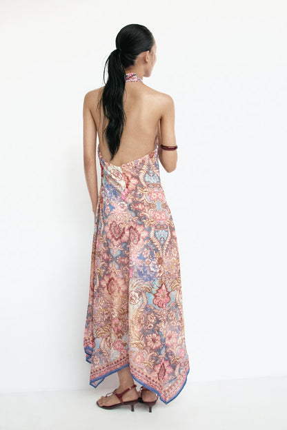 Chiffon Halterneck Dress