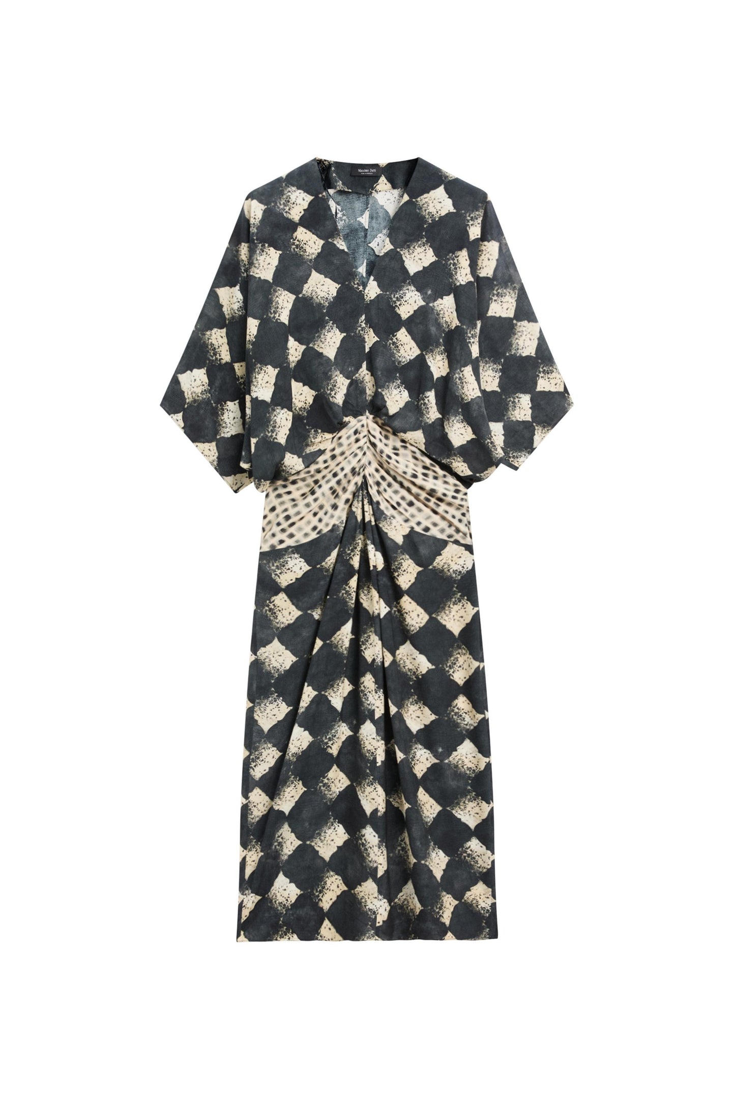 Flowing dress with sash belt detail