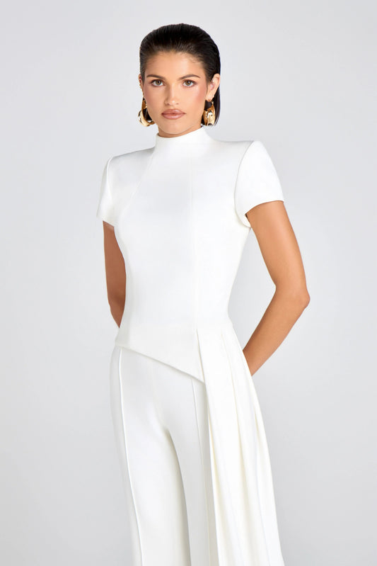 White Asymmetrical Top