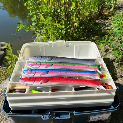 Rainbow Trout-Inspired Compact Telescopic Pole