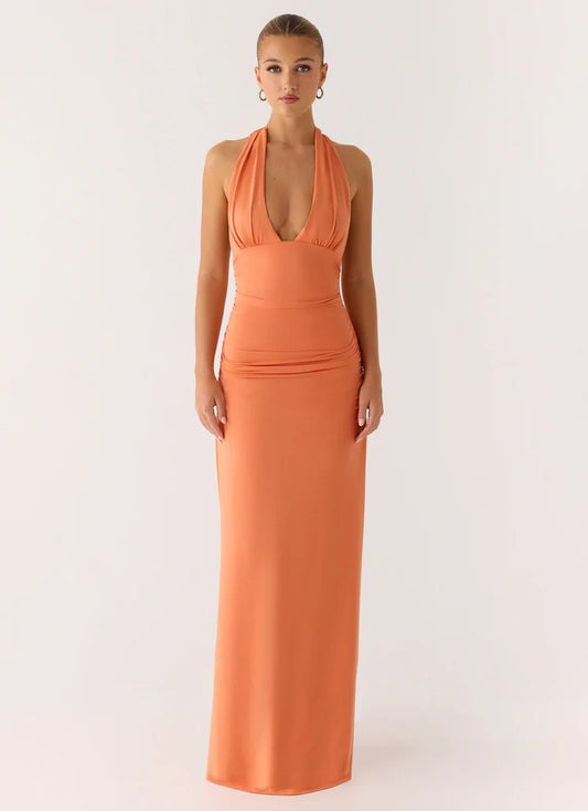 Ilaria Halter Maxi Dress
