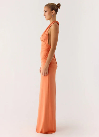 Ilaria Halter Maxi Dress