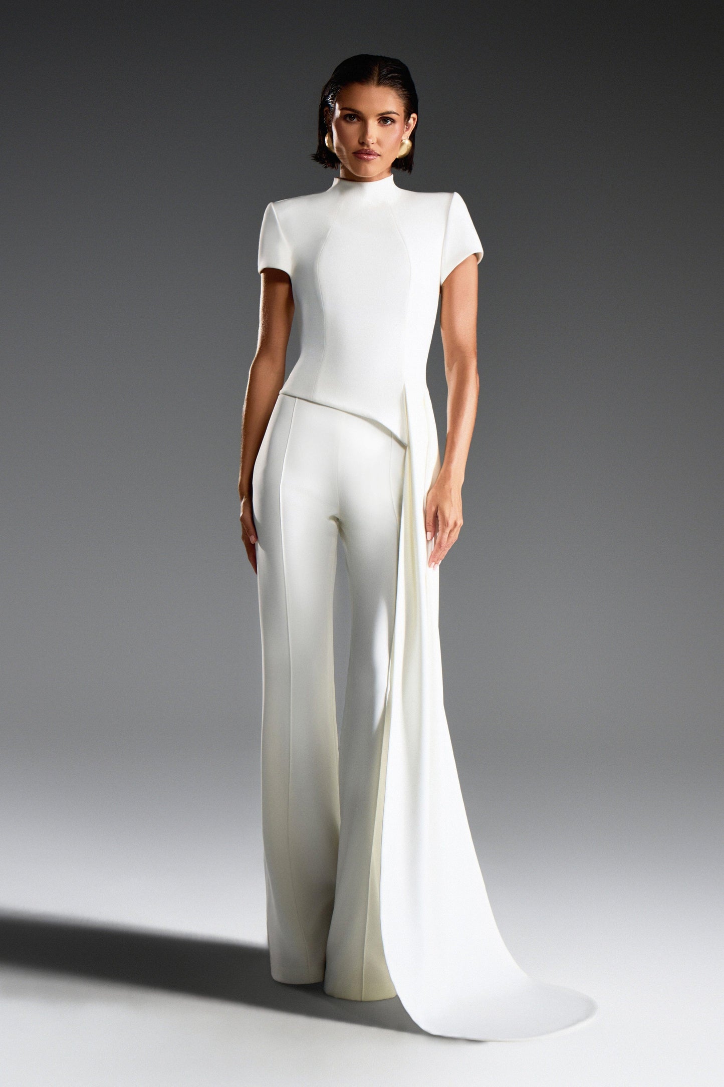 White Asymmetrical Top