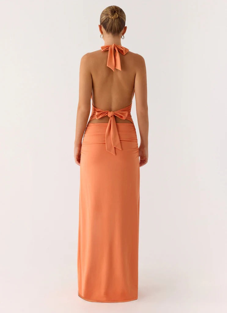 Ilaria Halter Maxi Dress