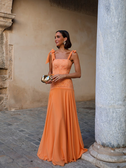 Aura Papaya Dress