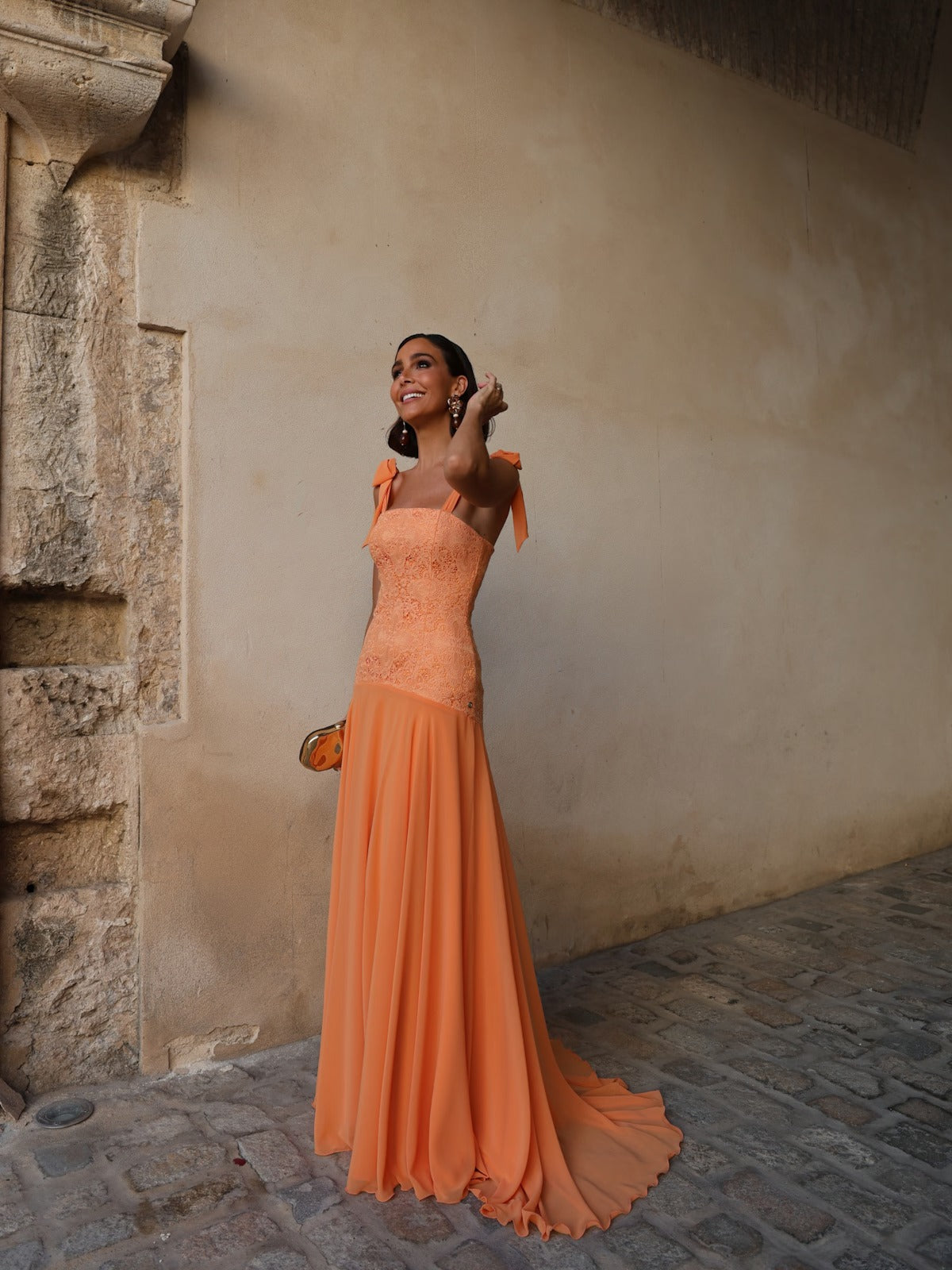 Aura Papaya Dress