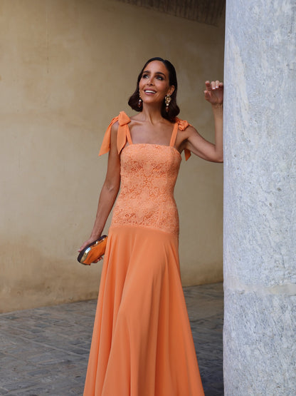 Aura Papaya Dress