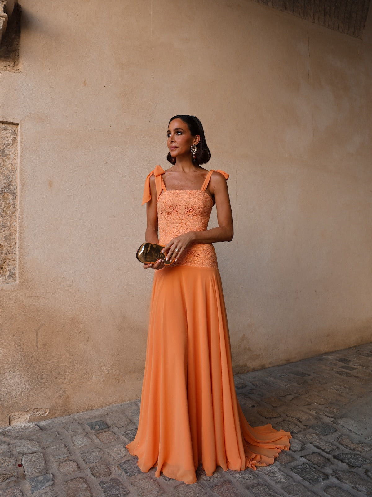 Aura Papaya Dress