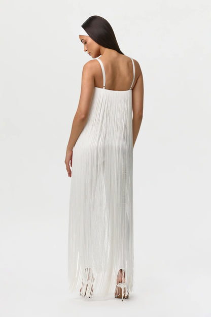 Butter Fringe Stirrup Jumpsuit