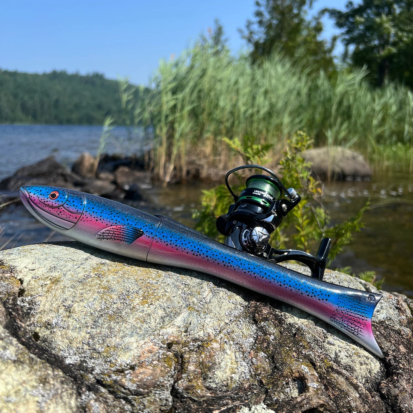 Rainbow Trout-Inspired Compact Telescopic Pole