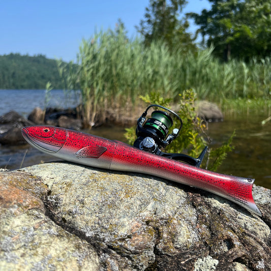 Rainbow Trout-Inspired Compact Telescopic Pole