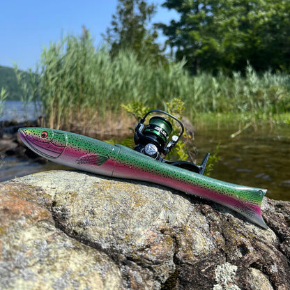 Rainbow Trout-Inspired Compact Telescopic Pole