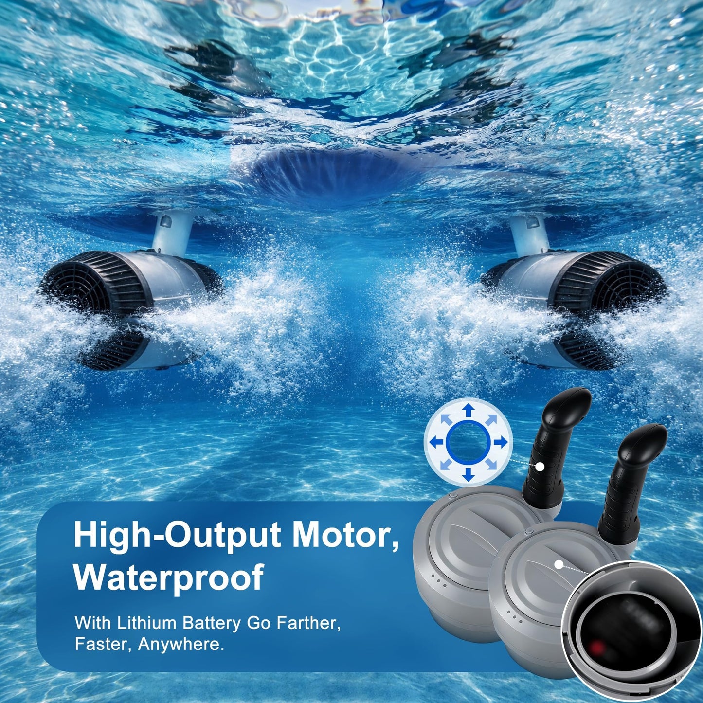 Motorized Pool Float with Canopy