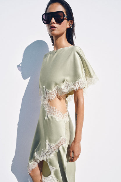 CUT OUT LACE DRESS