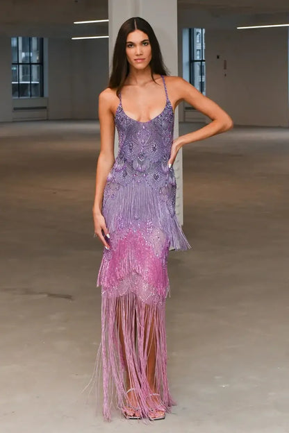 PatBO Hand Beaded Gown