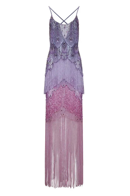 PatBO Hand Beaded Gown