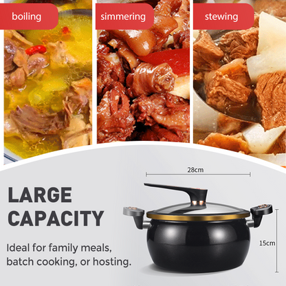 Large Capacity Micro-Pressure Enamel Soup Pot