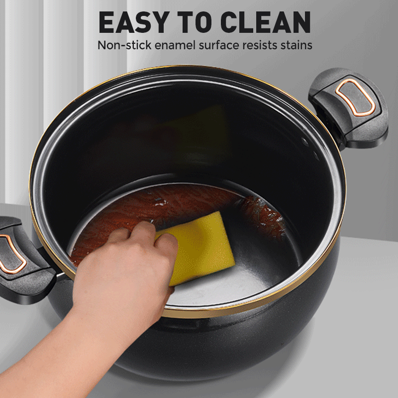 Large Capacity Micro-Pressure Enamel Soup Pot